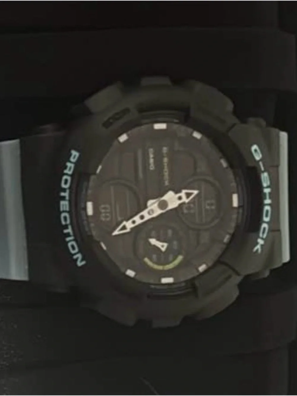 G-Shock Black Watch with Light Blue Accents Never Worn Perfect Condition